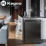Kegco 2-Faucet Keg Dispenser in Black Steel