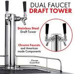 Kegco 2-Faucet Keg Dispenser in Black Steel