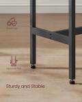 VASAGLE Industrial Long Bar Table in Black