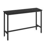 VASAGLE Industrial Long Bar Table in Black