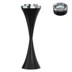 Stainless Steel Floor Standing Ashtray with Cigar Holder