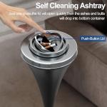 Stainless Steel Floor Standing Ashtray with Cigar Holder