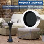 Stainless Steel Floor Standing Ashtray with Cigar Holder