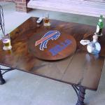 Buffalo Bills Logo 18” Wooden Lazy Susan