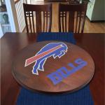 Buffalo Bills Logo 18” Wooden Lazy Susan