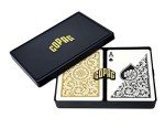 Copag 1546 Black and Gold Plastic Poker Cards