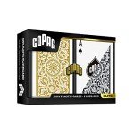 Copag 1546 Black and Gold Plastic Poker Cards