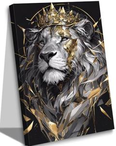 Lion King Canvas Wall Art for Man Cave