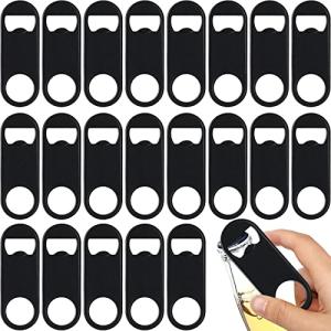 50 Pcs Stainless Steel Flat Bottle Openers