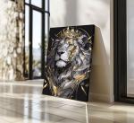 Lion King Canvas Wall Art for Man Cave
