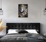 Lion King Canvas Wall Art for Man Cave