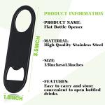 50 Pcs Stainless Steel Flat Bottle Openers