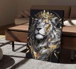 Lion King Canvas Wall Art for Man Cave