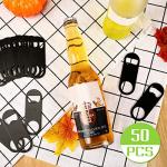 50 Pcs Stainless Steel Flat Bottle Openers