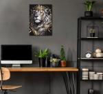 Lion King Canvas Wall Art for Man Cave