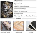 Lion King Canvas Wall Art for Man Cave