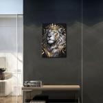 Lion King Canvas Wall Art for Man Cave