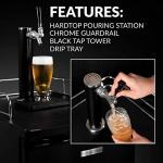 Black Stainless Steel Full-Size Kegerator Dispenser