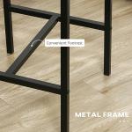 Industrial 3-Piece Bar Table and Chairs Set