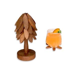 Tree-Shaped Wooden Coasters for Your Man Cave