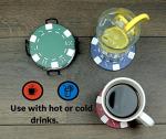 PANCHH Casino Theme Man Cave Coasters Set