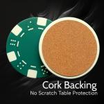 PANCHH Casino Theme Man Cave Coasters Set