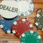 PANCHH Casino Theme Man Cave Coasters Set