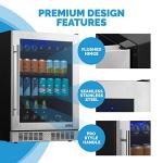 NewAir 24" Stainless Steel Beverage Fridge