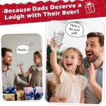 Funny Beer Glasses Gift for Dad and Friends