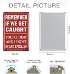 Funny Vintage Metal Bar Signs - 7-Piece Set