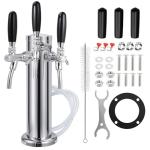Triple-Tap Stainless Beer Kegerator Tower
