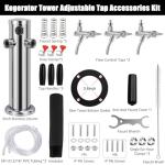 Triple-Tap Stainless Beer Kegerator Tower