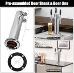 Triple-Tap Stainless Beer Kegerator Tower