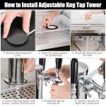 Triple-Tap Stainless Beer Kegerator Tower