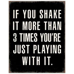 Funny Vintage Wall Art for Men's Restroom