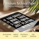 Funny Vintage Wall Art for Men's Restroom