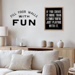 Funny Vintage Wall Art for Men's Restroom