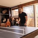 3-in-1 Pool Table with Dining Top and Seats