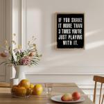 Funny Vintage Wall Art for Men's Restroom