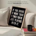 Funny Vintage Wall Art for Men's Restroom