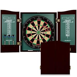 Derbyshire Dart Board Cabinet Set with Darts