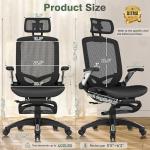 Ergonomic Gaming Chair with Footrest and Headrest