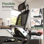 Ergonomic Gaming Chair with Footrest and Headrest