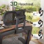 Ergonomic Gaming Chair with Footrest and Headrest