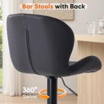 Modern Swivel Bar Stools Set of 2