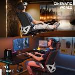 Ergonomic Gaming Chair with Footrest and Headrest