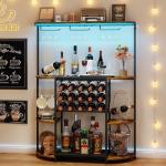 LED Wine Rack and Mini Bar Table