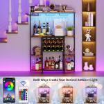 LED Wine Rack and Mini Bar Table