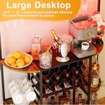 LED Wine Rack and Mini Bar Table