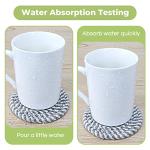 Stylish Absorbent Drink Coasters with Holder Set